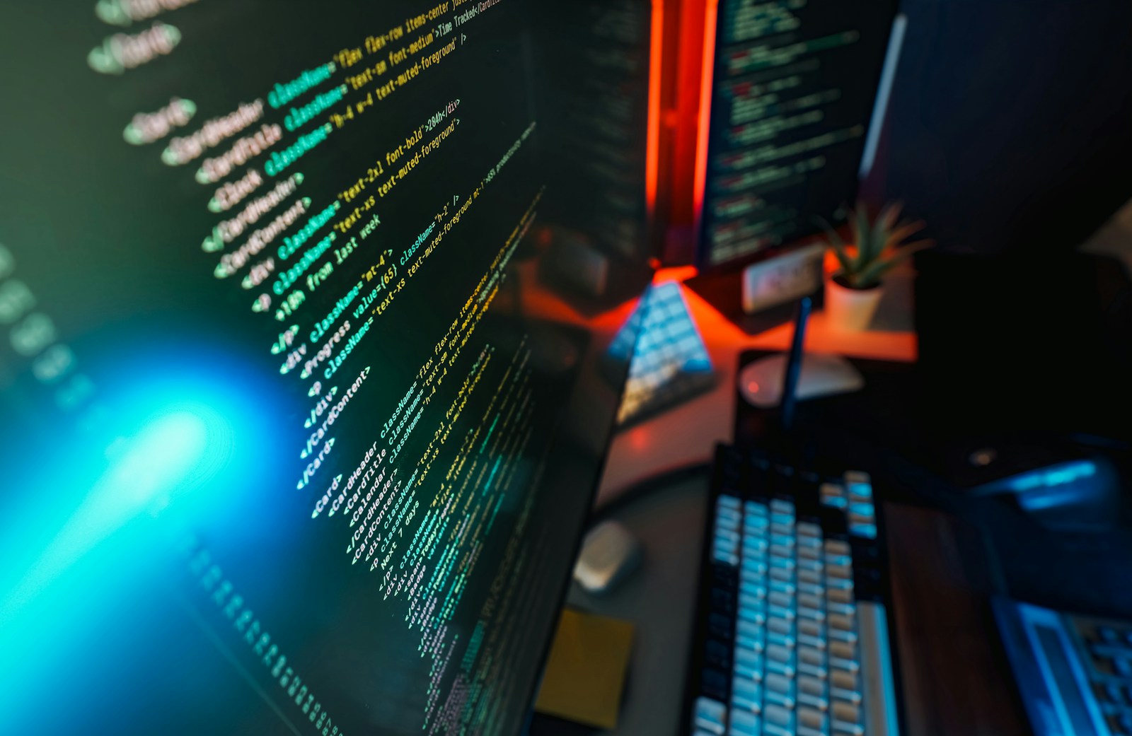 Close-up of code on a computer screen